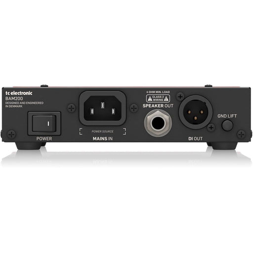 TC Electronic | BAM200 | Ultra - Compact 200 Watt Bass Head w/ Class - D Amp Technology (455002) - Gsus4