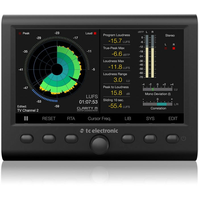 TC Electronic | Clarity M 5.1 | Audio Loudness Meter | w/ 7" Display & USB Connectivity (455014) - Gsus4