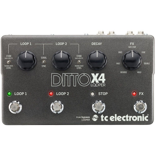 TC Electronic | Ditto X4 | Dual Track Looper Pedal w/ 7 Loop FX (455023) - Gsus4