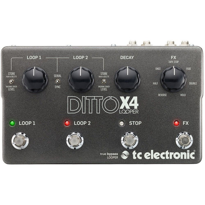 TC Electronic | Ditto X4 | Dual Track Looper Pedal w/ 7 Loop FX (455023) - Gsus4