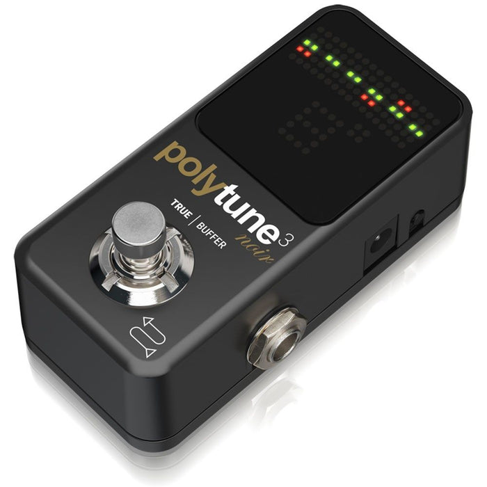 TC Electronic | Polytune 3 Mini | Tiny Polyphonic Tuner w/ Built - in Buffer (Black) (455064) - Gsus4