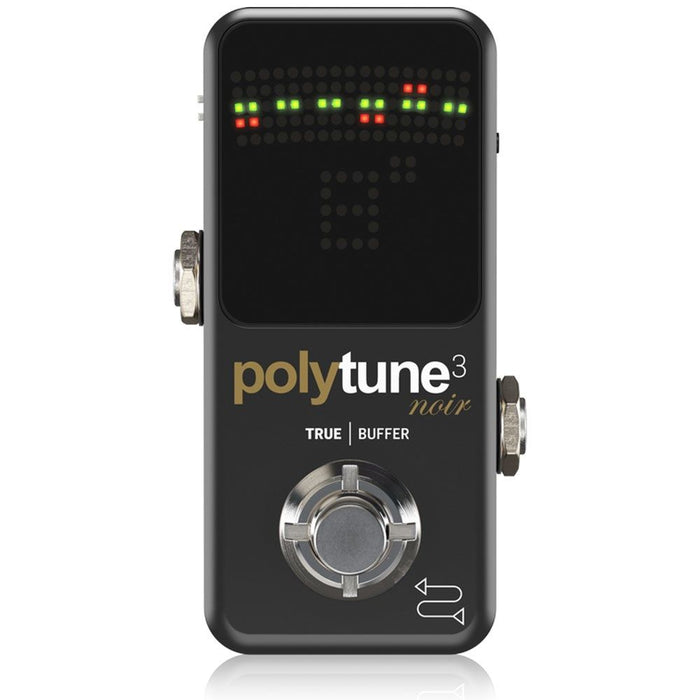 TC Electronic | Polytune 3 Mini | Tiny Polyphonic Tuner w/ Built - in Buffer (Black) (455064) - Gsus4