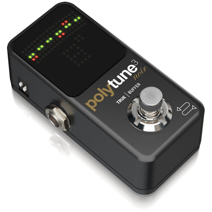 TC Electronic | Polytune 3 Mini | Tiny Polyphonic Tuner w/ Built - in Buffer (Black) (455064) - Gsus4