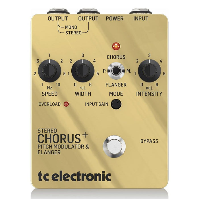 TC Electronic | SCF Gold Special Edition | Stereo Chorus Flanger Pedal | Gold (455151) - Gsus4