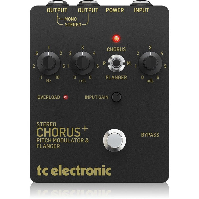 TC Electronic | SCF Gold | Stereo Chorus Flanger Pedal | Black (455148) - Gsus4