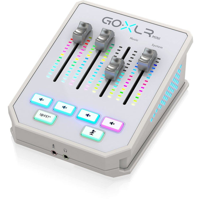 TC Helicon | GO XLR Mini | All - in - One Audio Interface for Streamers & Content Creators | White (455160) - Gsus4