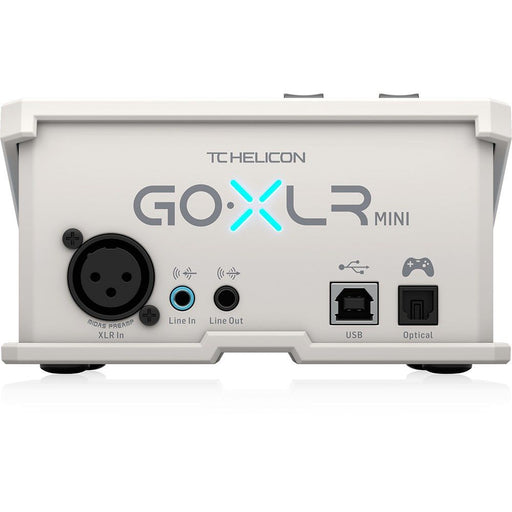 TC Helicon | GO XLR Mini | All - in - One Audio Interface for Streamers & Content Creators | White (455160) - Gsus4