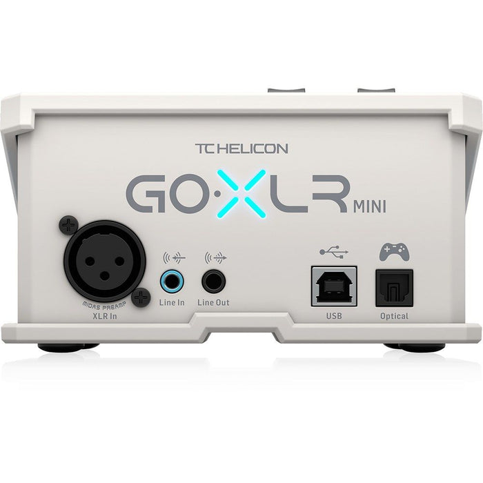 TC Helicon | GO XLR Mini | All - in - One Audio Interface for Streamers & Content Creators | White (455160) - Gsus4