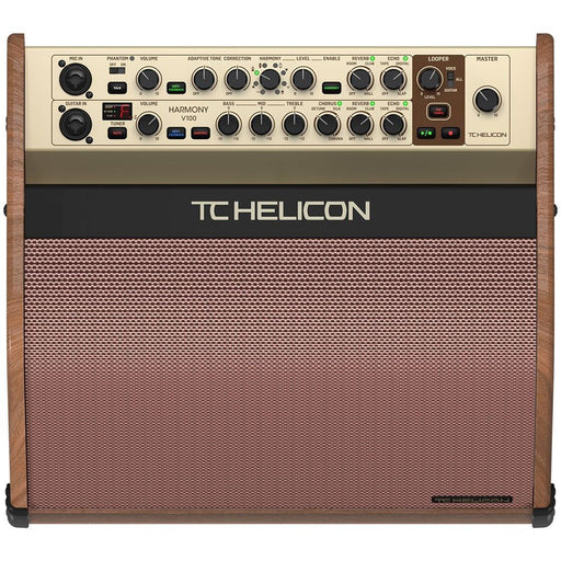 TC Helicon | Harmony V100 | 100W 2 - Channel Acoustic Amplifier w/ Vocal Effects (455108) - Gsus4