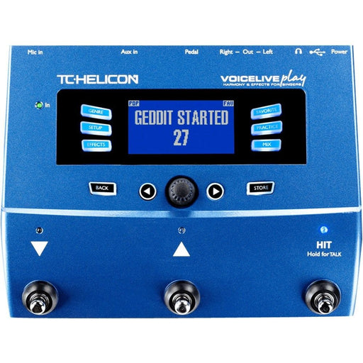 TC Helicon | VoiceLive Play | 3 - Button Vocal Effects Stompbox w/ Looper (455122) - Gsus4
