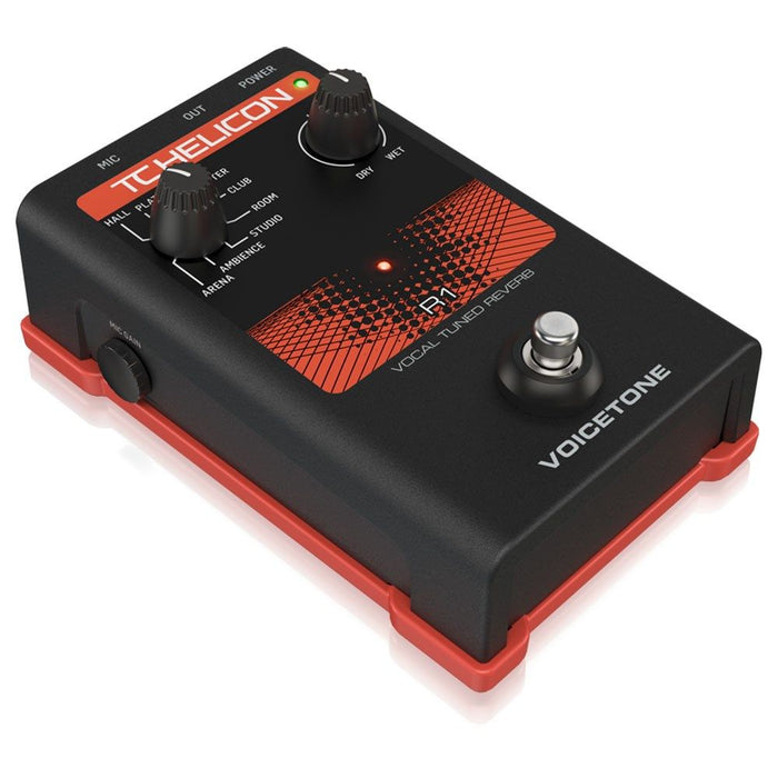 TC Helicon | VoiceTone R1 | Studio - Quality Live Vocal Reverb Pedal | Vocal Effects (455127) - Gsus4