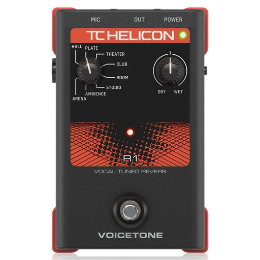 TC Helicon | VoiceTone R1 | Studio - Quality Live Vocal Reverb Pedal | Vocal Effects (455127) - Gsus4