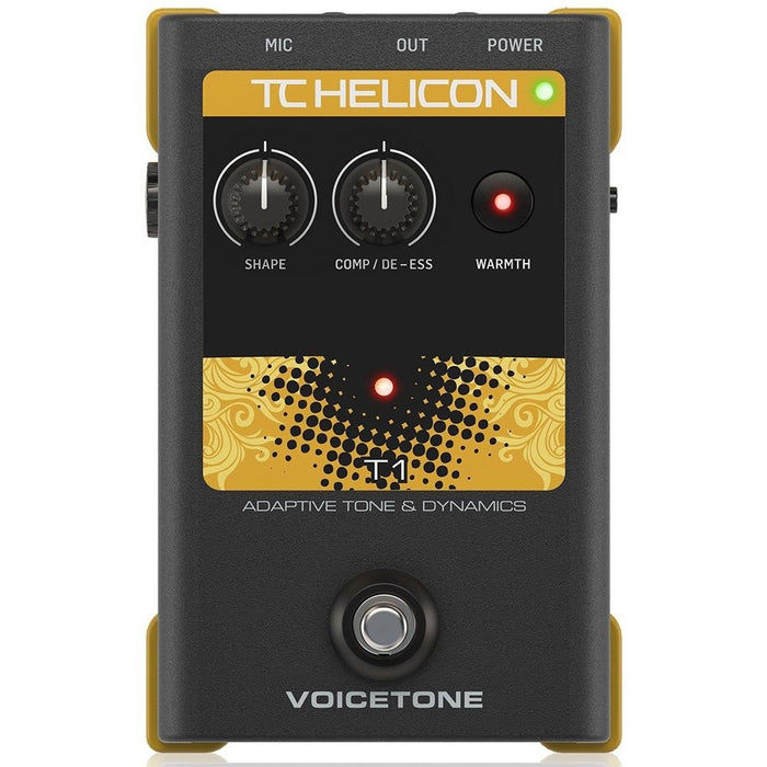 TC Helicon | VoiceTone T1 | Studio Mastered Adaptive Vocal Tone & Dynamics Pedal | Vocal Effects (455128) - Gsus4