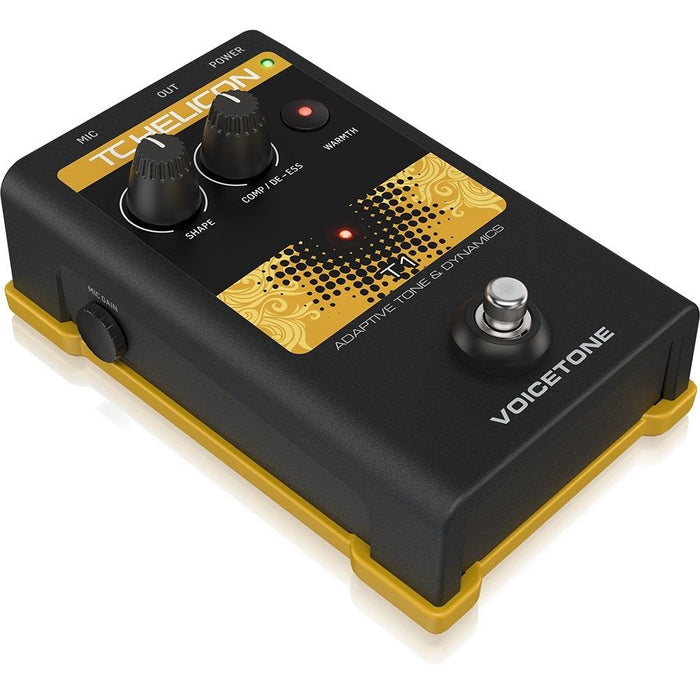 TC Helicon | VoiceTone T1 | Studio Mastered Adaptive Vocal Tone & Dynamics Pedal | Vocal Effects (455128) - Gsus4