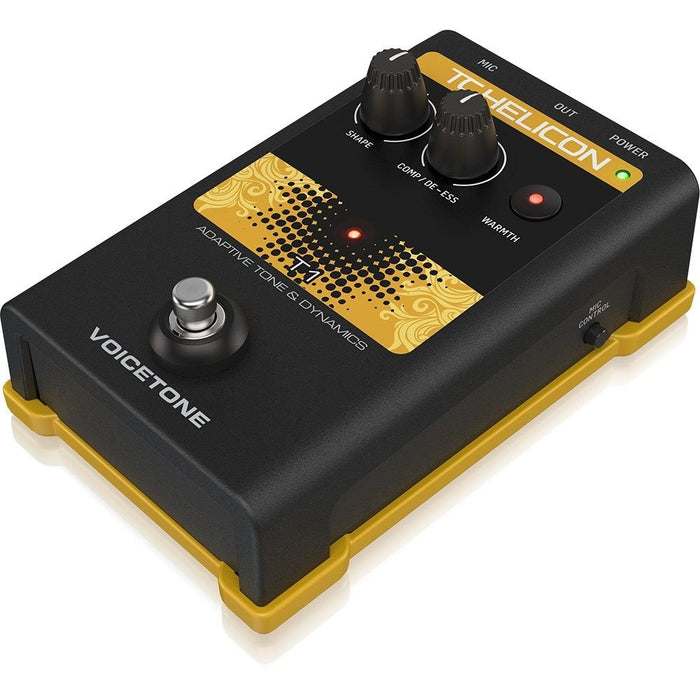 TC Helicon | VoiceTone T1 | Studio Mastered Adaptive Vocal Tone & Dynamics Pedal | Vocal Effects (455128) - Gsus4