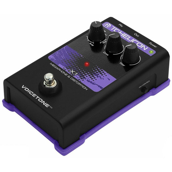 TC Helicon | VoiceTone X1 | Megaphone & Distortion Vocal FX pedal | Vocal Effects (455129) - Gsus4