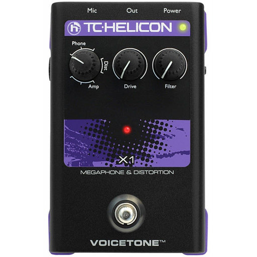 TC Helicon | VoiceTone X1 | Megaphone & Distortion Vocal FX pedal | Vocal Effects (455129) - Gsus4