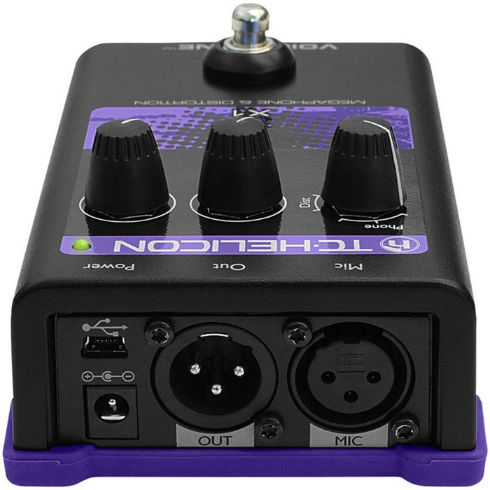 TC Helicon | VoiceTone X1 | Megaphone & Distortion Vocal FX pedal | Vocal Effects (455129) - Gsus4