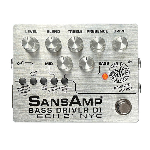 Tech 21 | SansAmp | BASS DRIVER V2 | 30th Anniversary Limited Edition | Preamp & DI | BSDR - 30 (BSDR - 30) - Gsus4