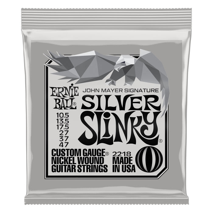 Ernie Ball | John Mayer Silver Slinky | Nickel Wound Electric Guitar Strings | 10.5-47 | P02218