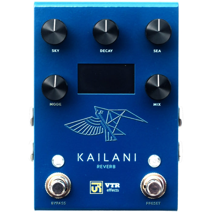 VTR Effects | KAILANI | Stereo Reverb | 10-Algorithms | Spring, Hall, Plate, Room, Cathedral, Lo-Fi, Shimmer, Dive, Ephemeral & Divided