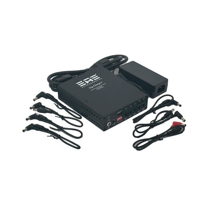 Elite Acoustics | EAE | Gig-Charge 5 | LFP Battery Powered Pedal Power Supply | 4x 9V 500mA & 1x 9V 1,000mA