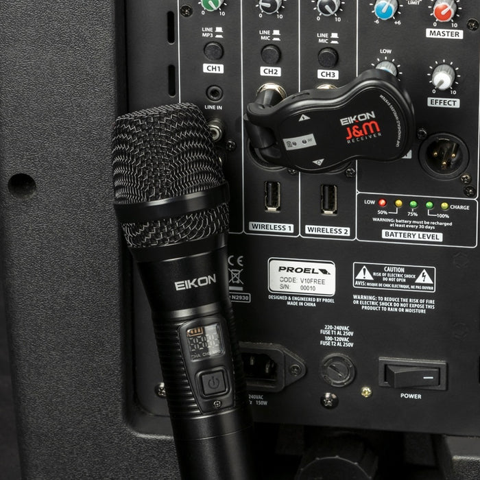 Eikon | J&M | UHF Wireless Microphone System | 512-541.7 Mhz | EKJMA