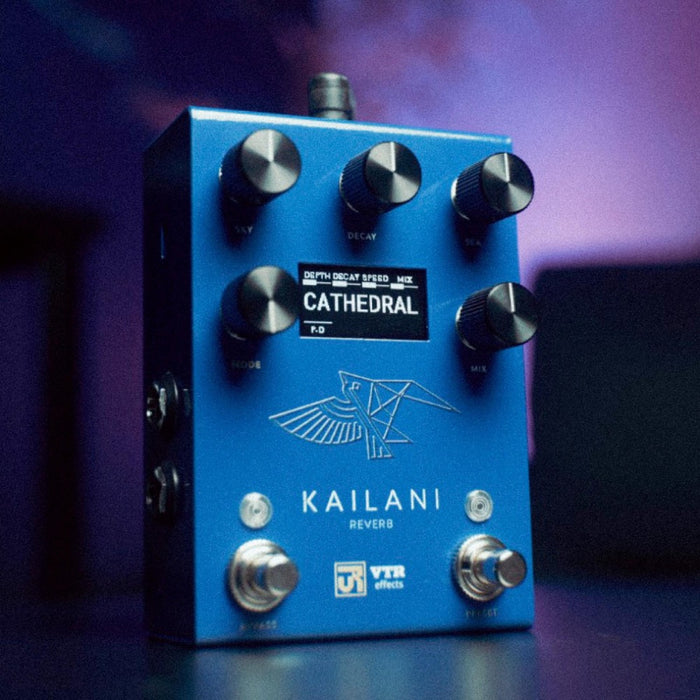 VTR Effects | KAILANI | Stereo Reverb | 10-Algorithms | Spring, Hall, Plate, Room, Cathedral, Lo-Fi, Shimmer, Dive, Ephemeral & Divided