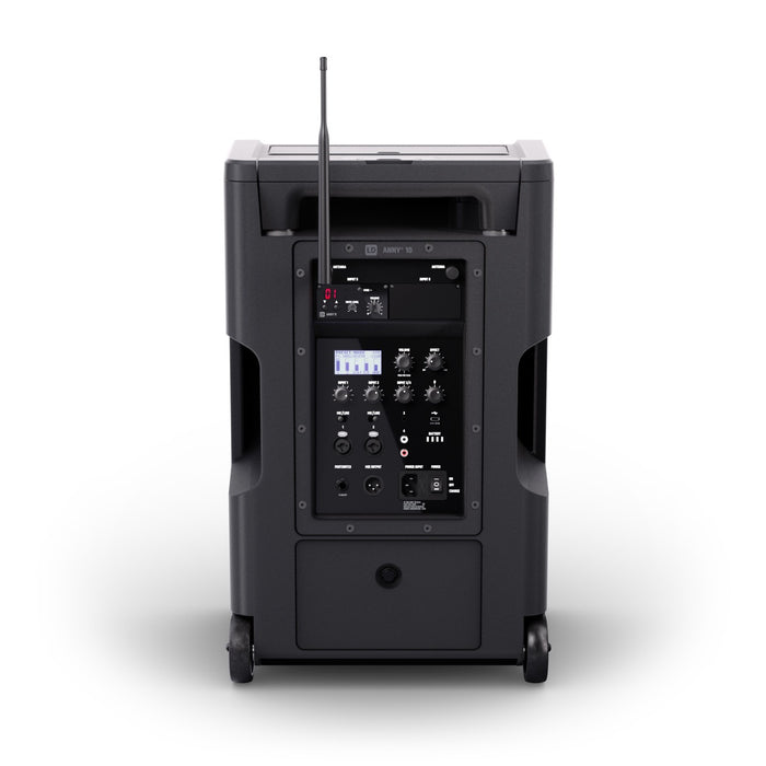 LD Systems | ANNY 10 BPH | 10" Battery-Powered PA Speaker + 1x Wireless Headset Mic & Bodypack | w/ Bluetooth & Built-in Mixer