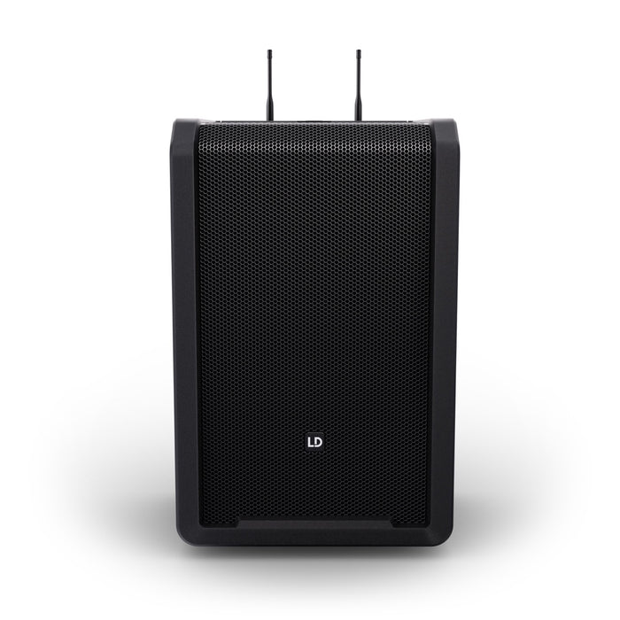 LD Systems | ANNY 10 HBH 2 | 10" Battery-Powered PA Speaker + 1x Wireless Headset Mic + 1x Wireless Handheld Mic | w/ Bluetooth & Built-in Mixer