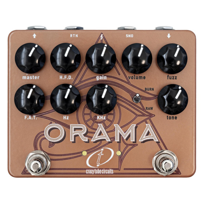 Crazy Tube Circuits | ORAMA | Dual Drive Amp in a Box & Fuzz Pedal | Inspired by Orange OR120 Amp & Frantone PeachFuzz