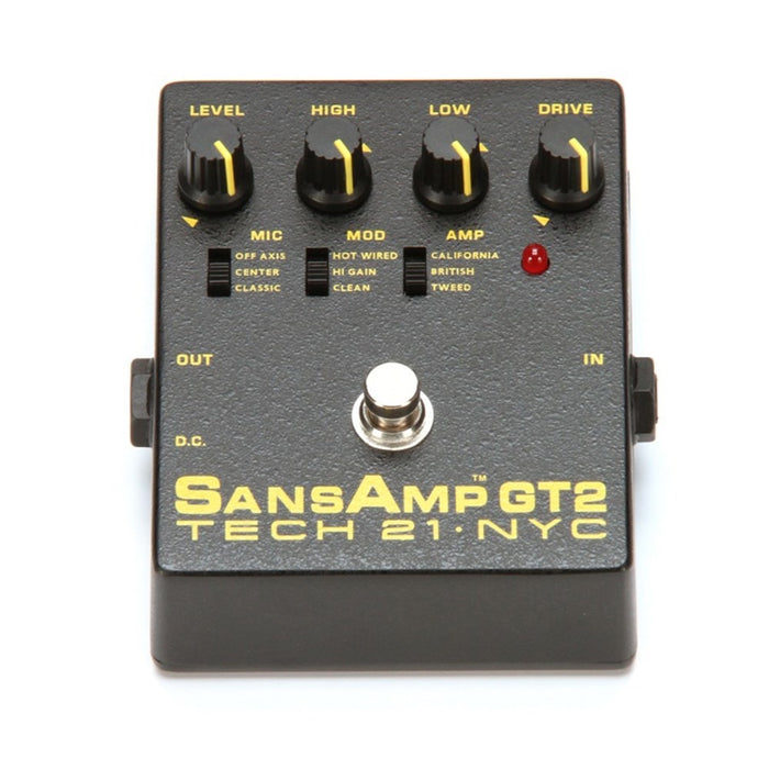 Tech 21 | SansAmp | GT2 | Analog Amp Modeling | Preamp Pedal