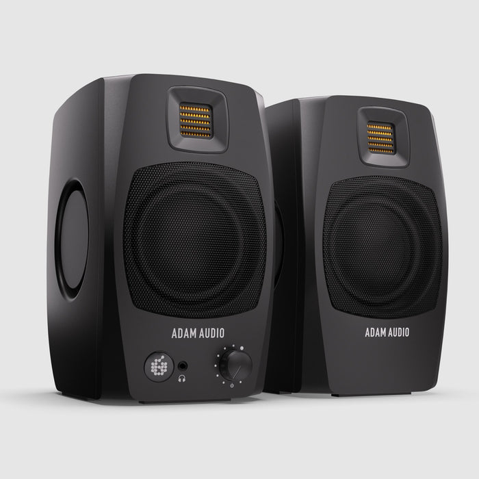 ADAM | D3V PAIR | Active Desktop Monitor Speakers | 2-Way w/ D-ART Tweeter, DSP & USB-C | Black