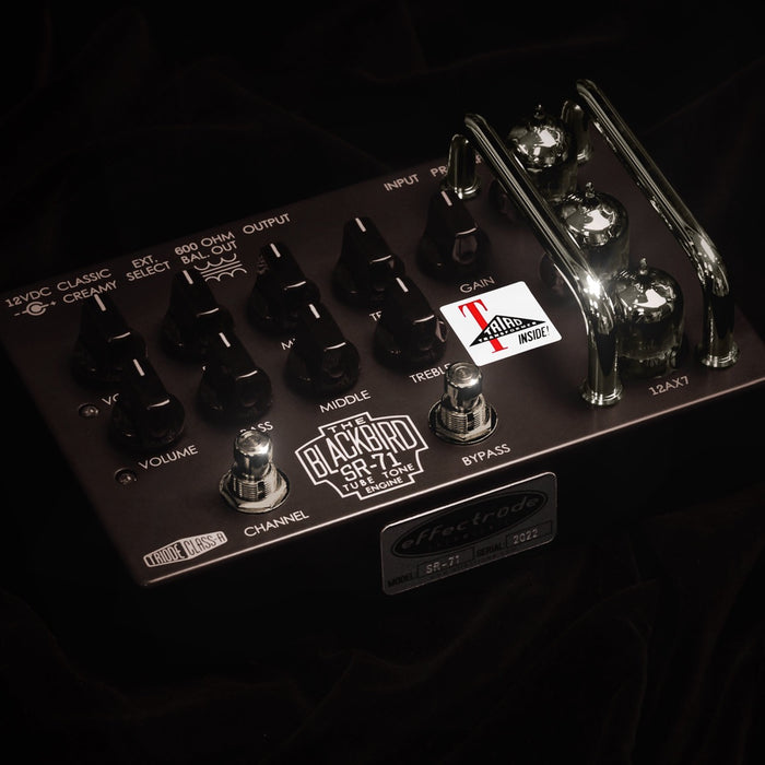 Effectrode | Blackbird Preamp | SR-71 | All-Tube Preamp based on 'Blackface' Amp | w/ JJ 12AX7 Tubes