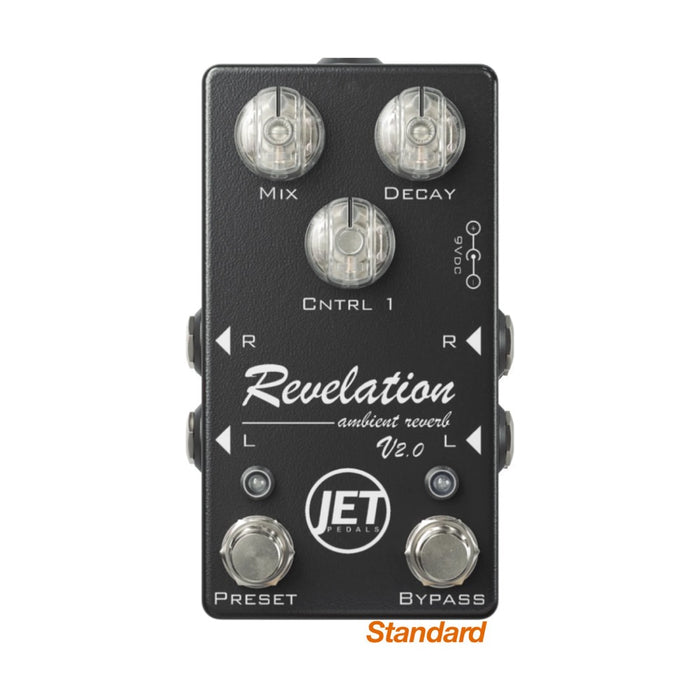 JET Pedals | REVELATION Reverb V2 | BLACK | Standard