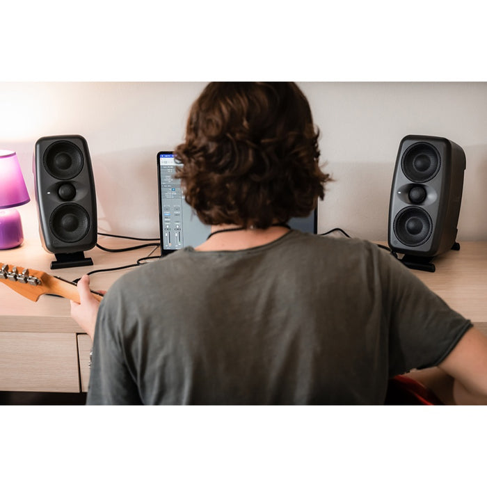 IK Multimedia | iLoud MTM MK2 | PAIR | Compact Hi-Res Monitors | w/ ARC Microphone