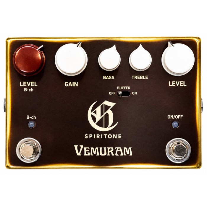 Vemuram SPIRITONE Char Signature Klon Style Overdrive Pedal w/ Bright Channel