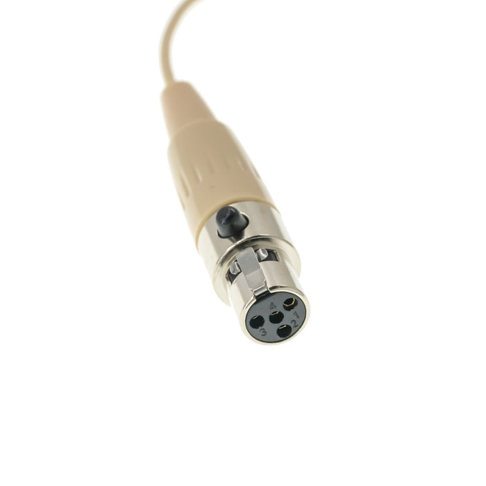 eVatmaster | SH153 | Headset Miniature Mic for SHURE | Omnidirectional | Tan