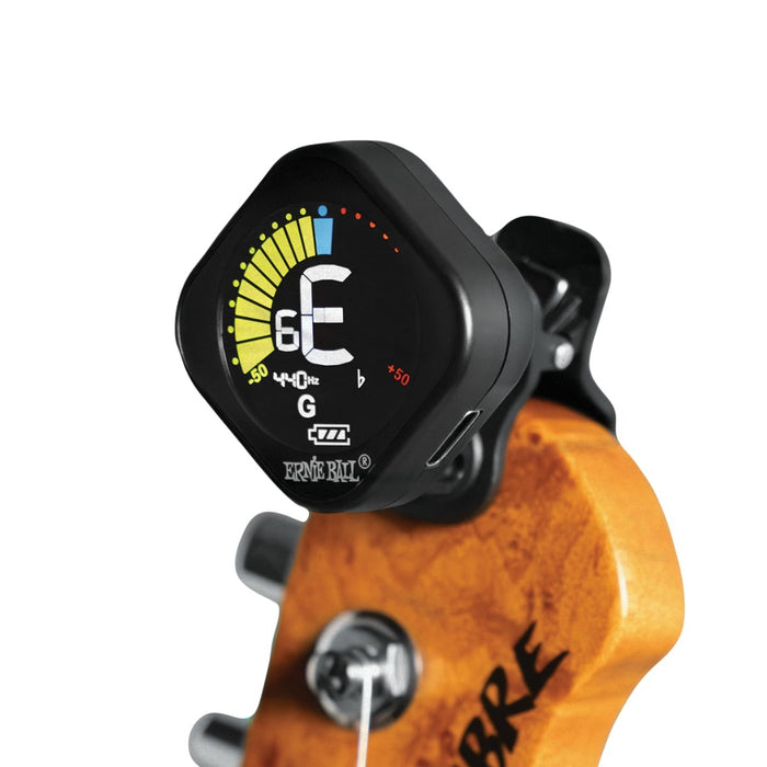 Ernie Ball | ProTune Clip Tuner | USB-C Rechargeable Mini Clip-on Tuner