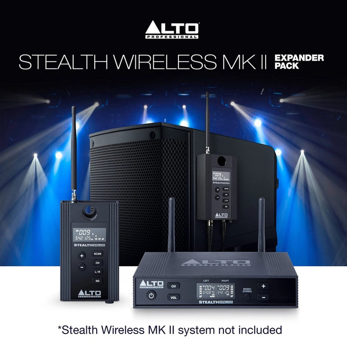 ALTO | STEALTH Wireless MK2 Expander Pack | AU Version | Wireless System for Active Loudspeakers | UHF 540-570 MHz