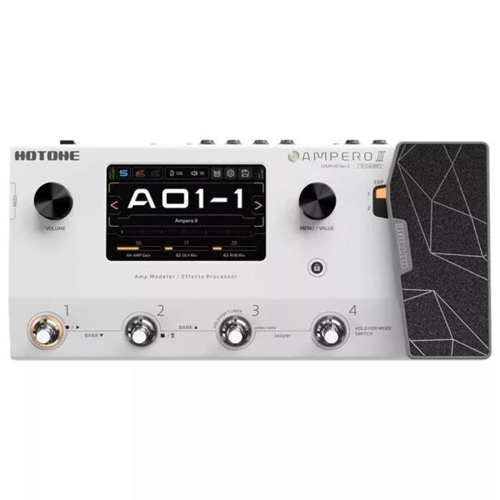 Hotone | AMPERO II GEN 2 | Tri-Core DSP Next Gen Amp Modeller & Multi Effects Processor | w/ ToneCatch