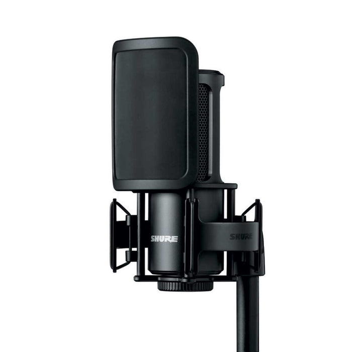 SHURE | SM4-K STUDIO KIT | Dual Diaphragm Condenser Microphone | w/ Shock Mount, Magnetic Pop Filter & Case