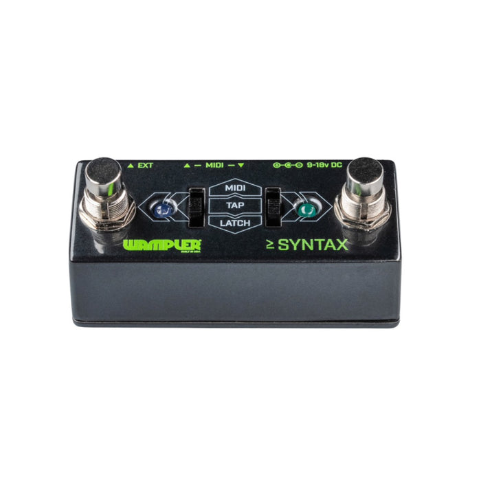 Wampler | SYNTAX | Universal MIDI Dual Footswitch | MIDI, Tap and Latch