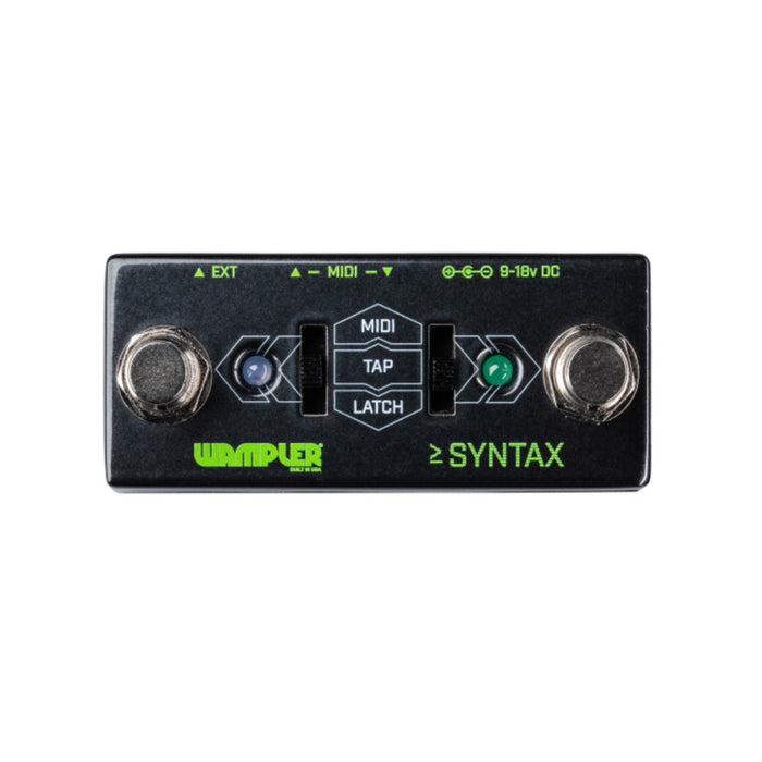 Wampler | SYNTAX | Universal MIDI Dual Footswitch | MIDI, Tap and Latch