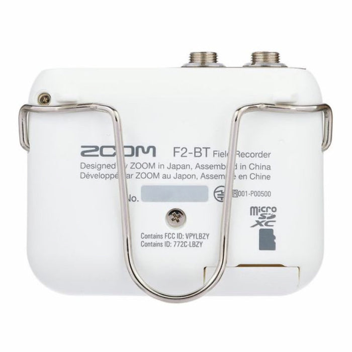 Zoom | F2-BT | 32-Bit Float Field Recorder w/ Lavalier Mic & Bluetooth Pack | White