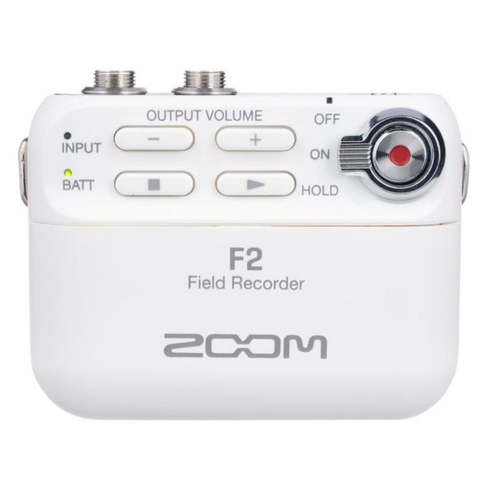 Zoom | F2 | 32-Bit Float Field Recorder w/ Lavalier Mic Pack | White