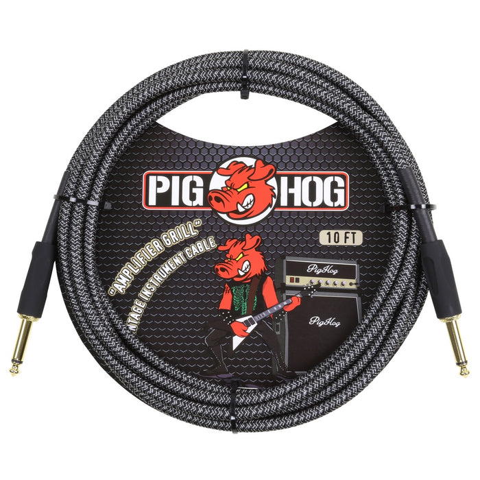 PIG HOG | Amp Grill | Woven Instrument Cable | 10ft
