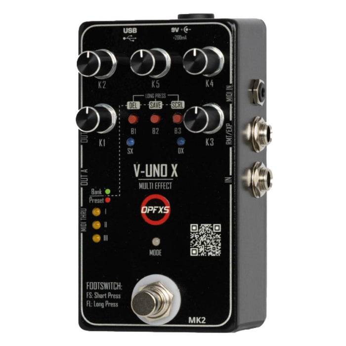 OPFXS V-UNO X MK2 Programmable Multi-Effect Guitar Pedal