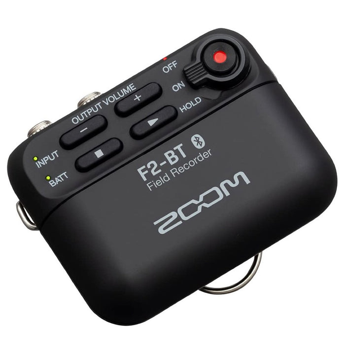 Zoom | F2-BT | 32-Bit Float Field Recorder w/ Lavalier Mic & Bluetooth Pack | Black