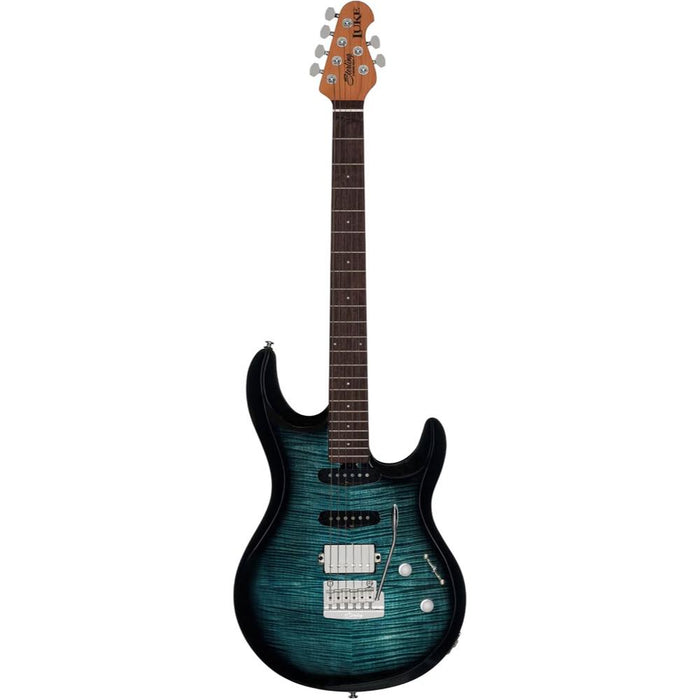 Sterling by Music Man LK100HSS-YUB-R2 Luke LK100 HSS Electric Guitar - Yucatan Blue